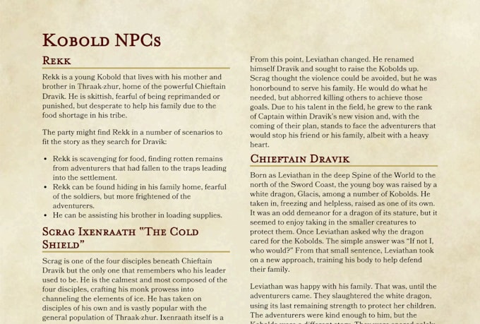custom 5e compatible npcs